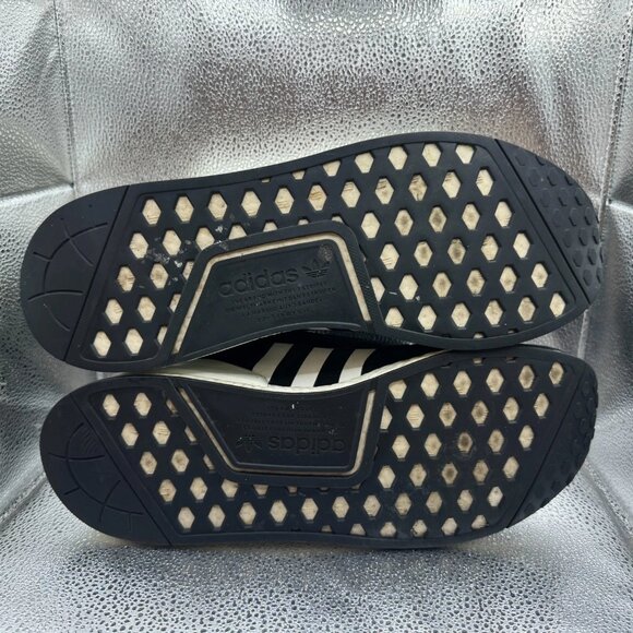 Size 13 Adidas Originals NMD_R1.V2 Mens Black White Athletic Running Shoe GX6367 - Picture 10 of 10